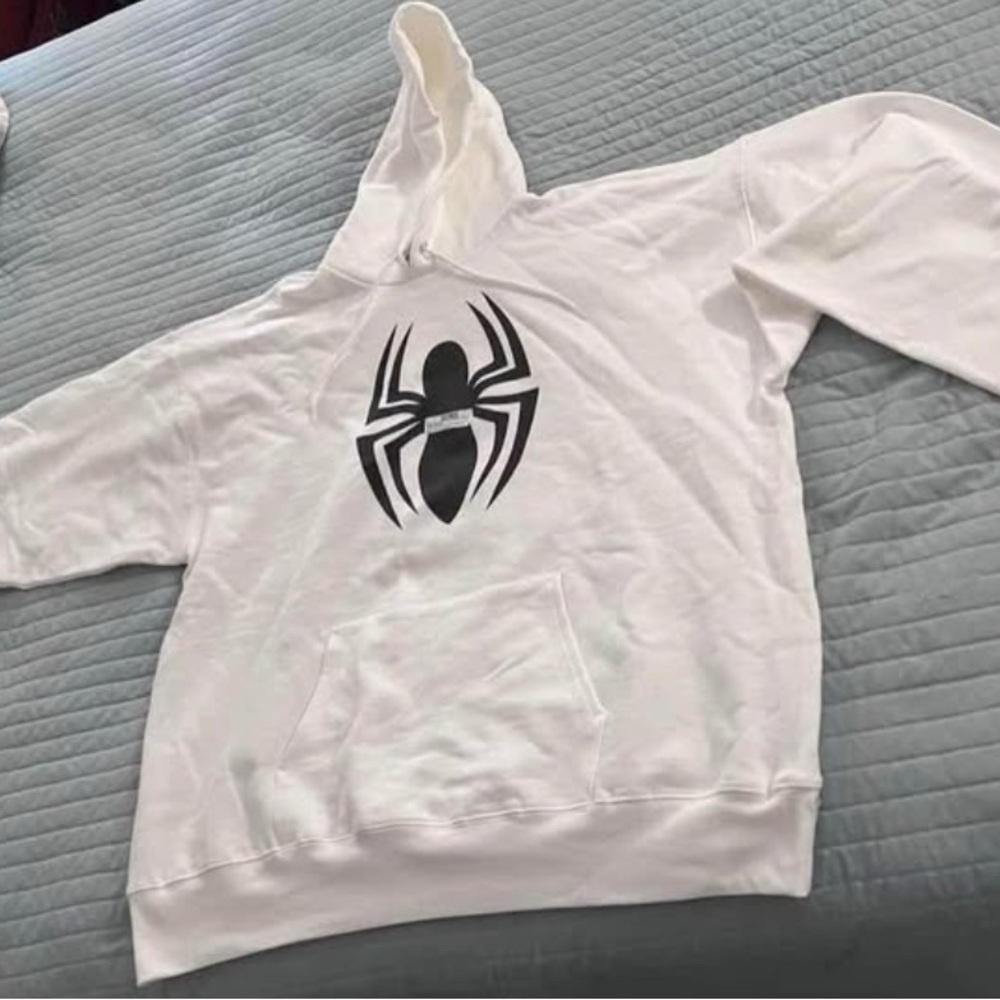 Disney White and Black Graphic Hoodie